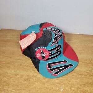Vintage Rare Coca Cola 1994 Coke Drew Pearson Soda Promo Swirl Hat Snapback